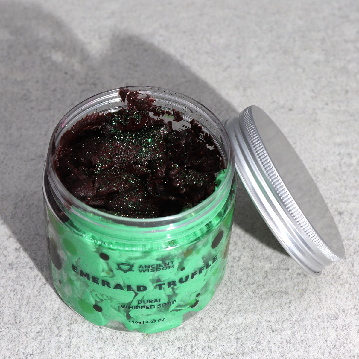Dubai Emerald Truffle Schlagseife 120g – vegane Whipped Soap mit luxuriösem Duft