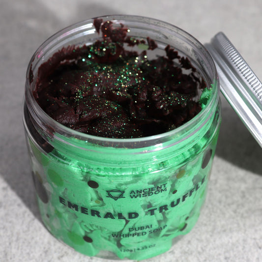 Dubai Emerald Truffle Schlagseife 120g – vegane Whipped Soap mit luxuriösem Duft