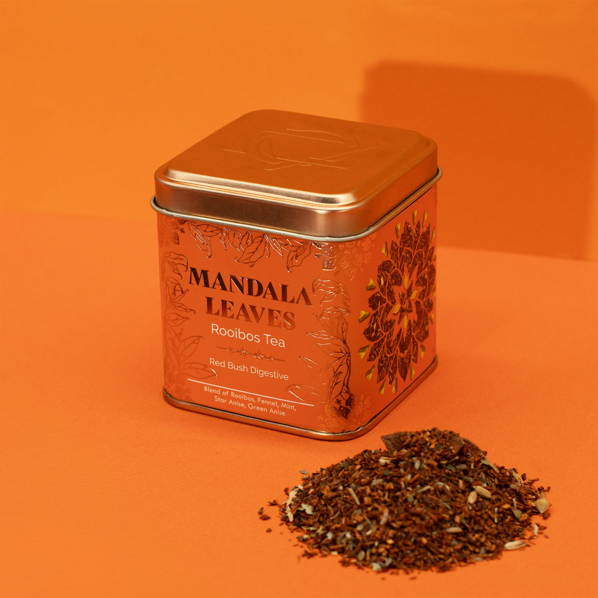 50g Rooibos Tee – Verdauung & Wohlbefinden | Red Bush Digestive (Dose)