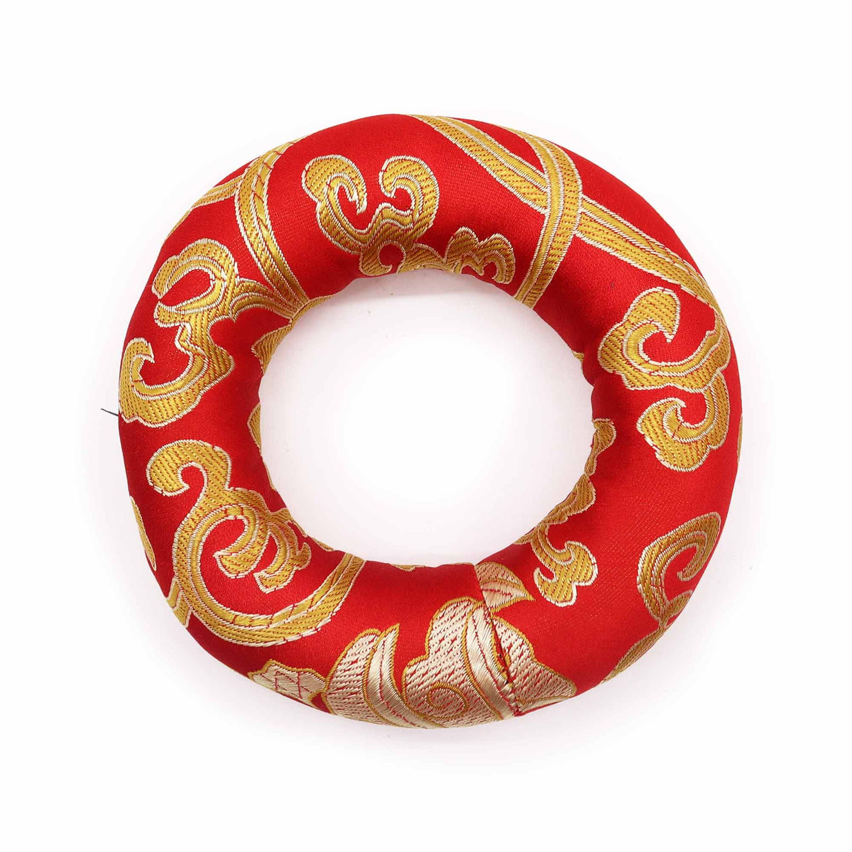 Klangschalen-Ring-Kissen 10cm – Rot (für 12-14cm Klangschalen)