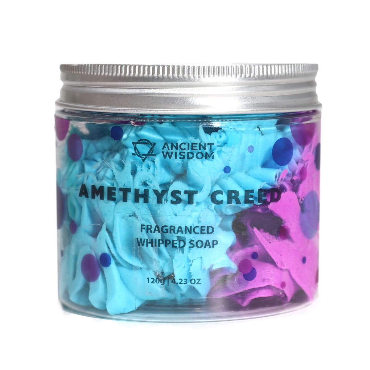 Amethyst Creed Schlagseife 120g – vegane Whipped Soap mit maskulinem Zitrus-Holz-Duft