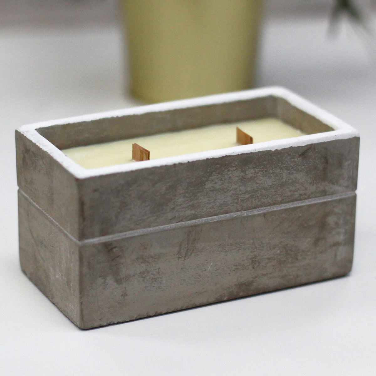 Large Concrete Soy Candle – Spiced South Sea Lime | Sojakerze im Betonbehälter