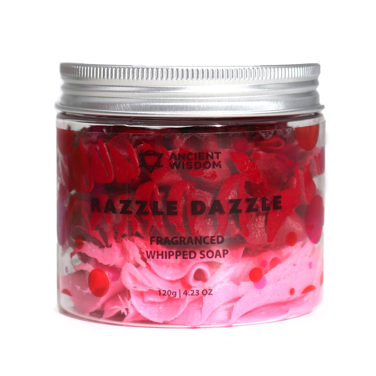 Razzle Dazzle Schlagseife 120g – vegane Whipped Soap mit fruchtig-prickelndem Duft