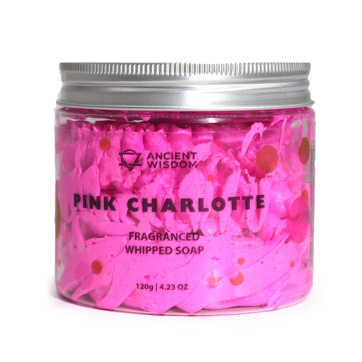 Pink Charlotte Schlagseife 120g – vegane Whipped Soap mit romantischem Rosen-Duft