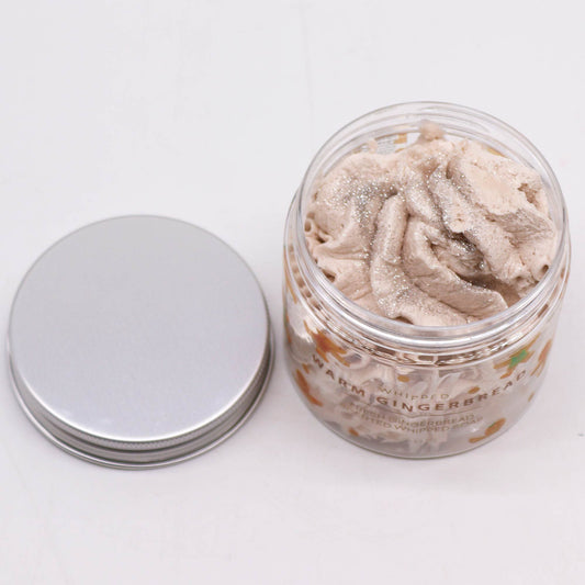 Warm Gingerbread Schlagseife 120g – vegane Whipped Soap mit warmem Lebkuchen-Duft
