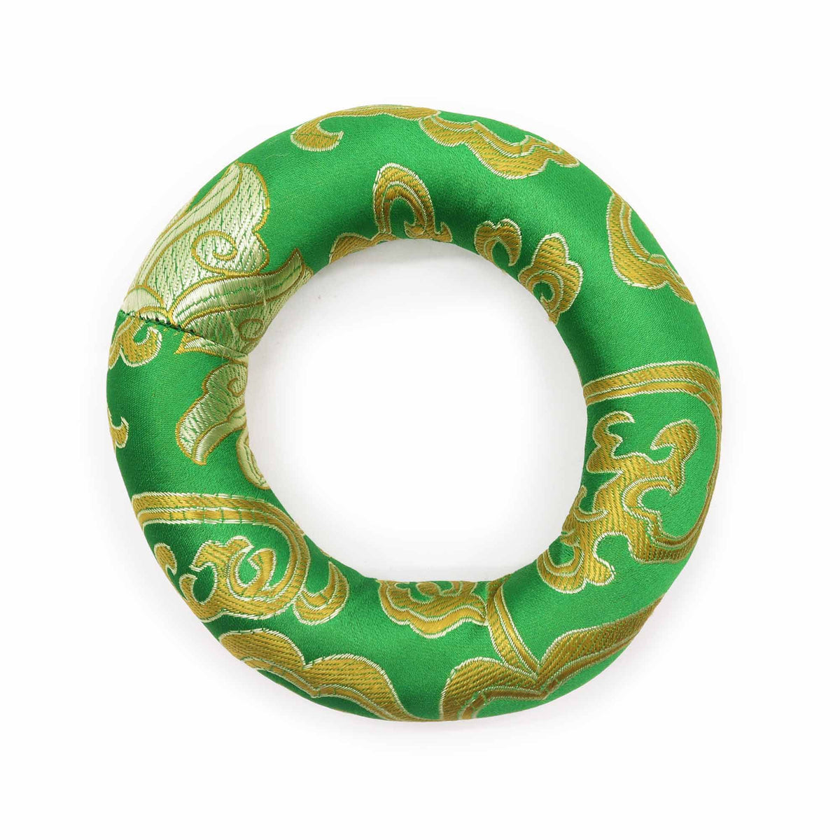 Klangschalen-Ring-Kissen 10cm – Grün (für 12-14cm Klangschalen)