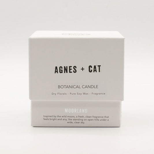Agnes + Cat Botanische Sojakerze – Moorland | Bergamotte & Zedernholz