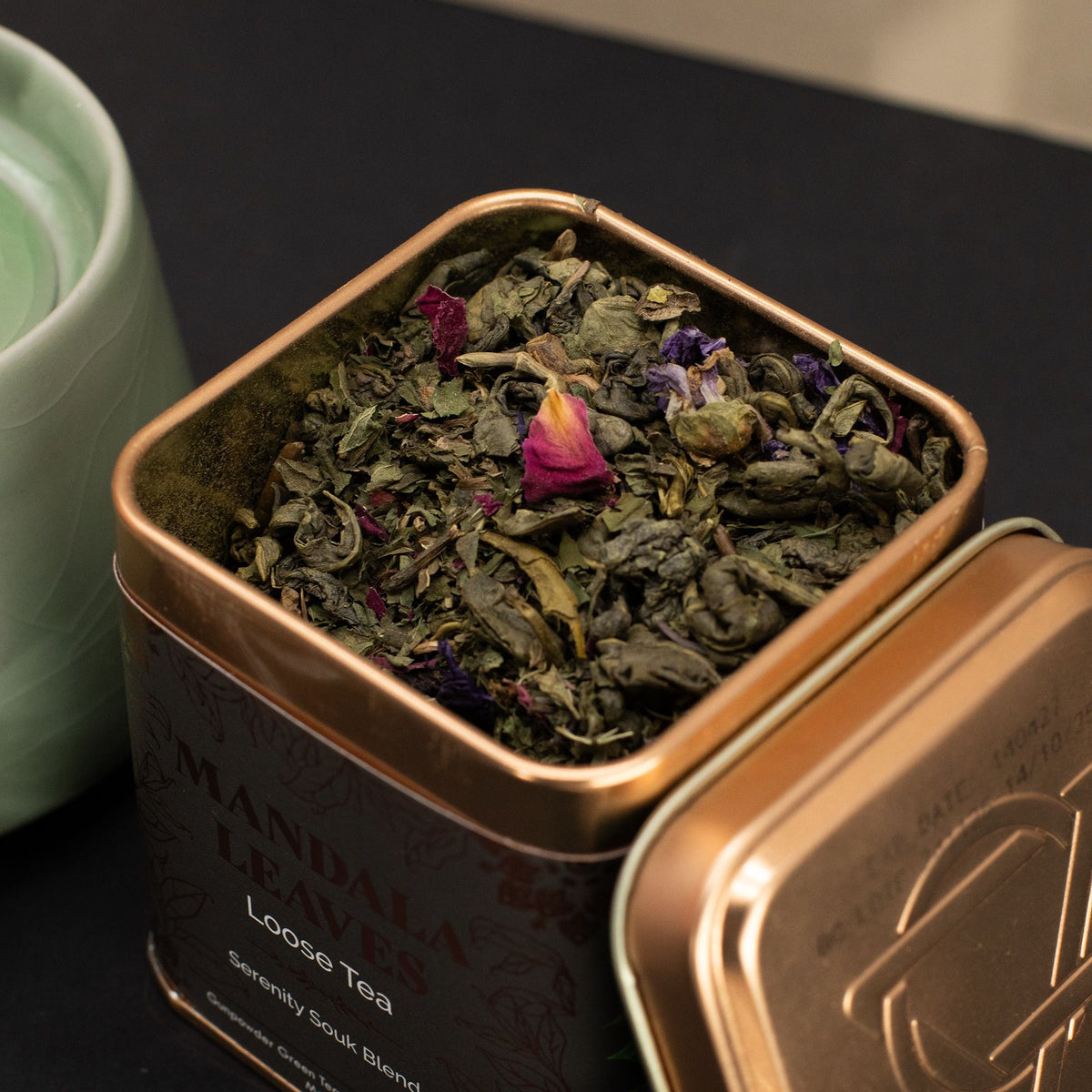 50g Grüntee – Minze & Rose | Serenity Souk Blend (Dose)