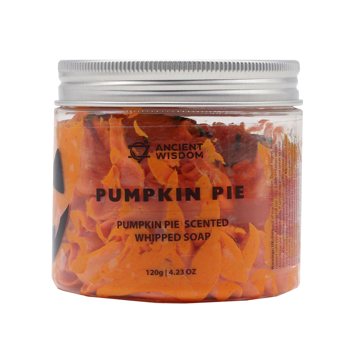 Pumpkin Pie Schlagseife 120g – vegane Whipped Soap mit würzigem Kürbiskuchen-Duft