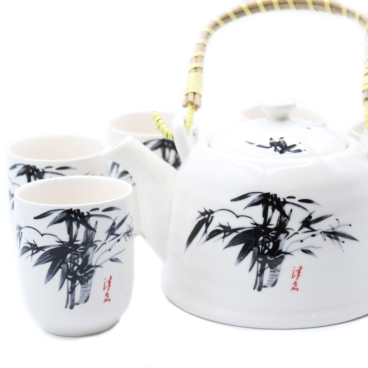 Kräuterteeset – Weißer Stein Oriental (Kanne & 6 Tassen)
