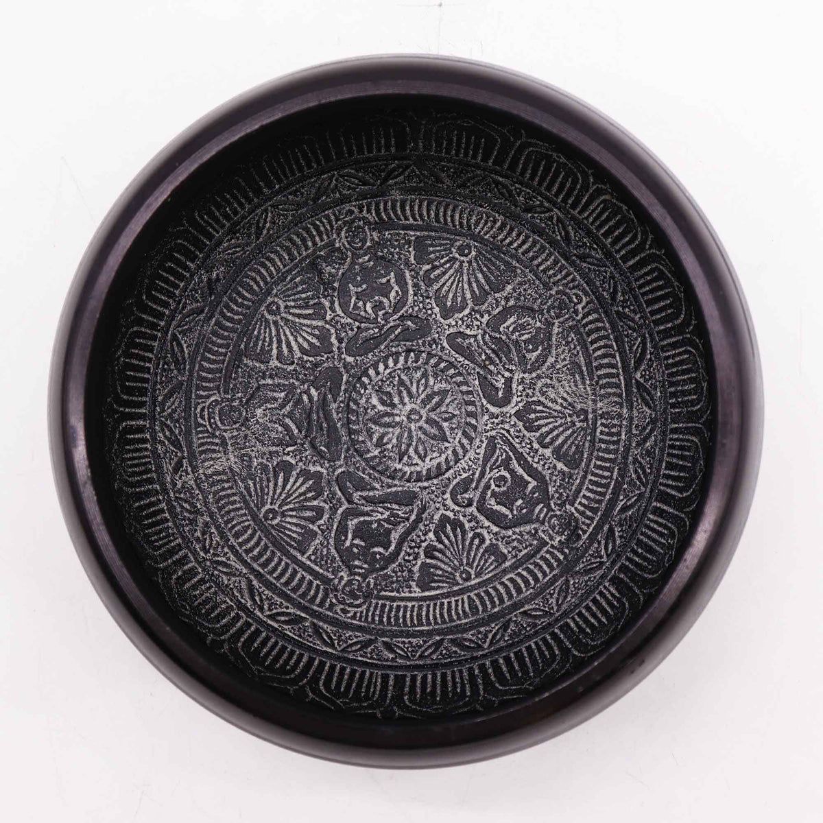Earth Powder Klangschale – Om Fünf Buddhas 16cm
