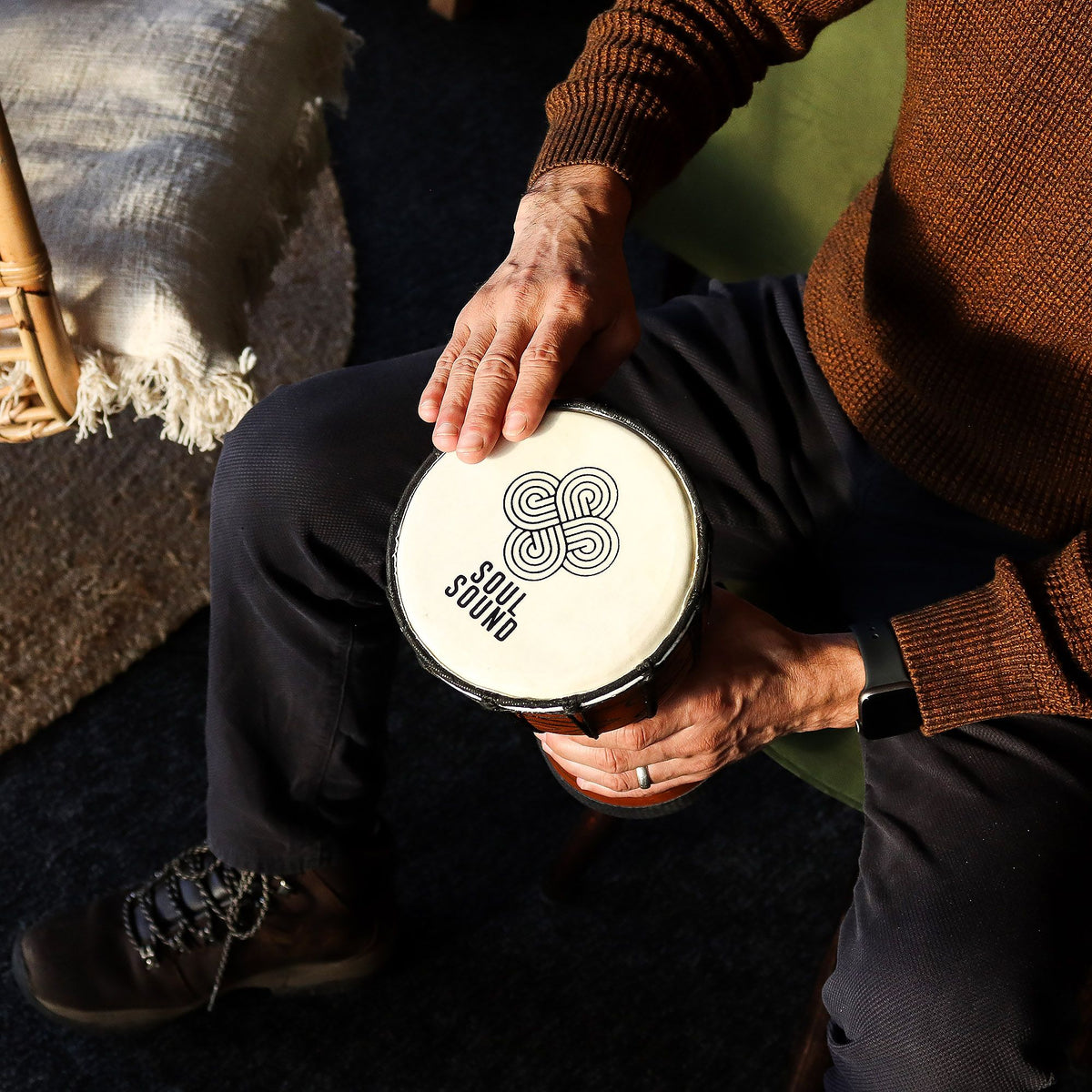 Pro Djembe Trommel Klein – Soul Sound (tief) 30cm / 15cm Ø