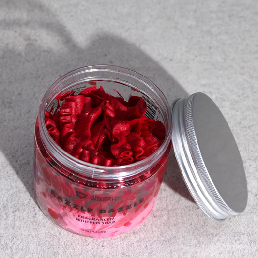 Razzle Dazzle Schlagseife 120g – vegane Whipped Soap mit fruchtig-prickelndem Duft