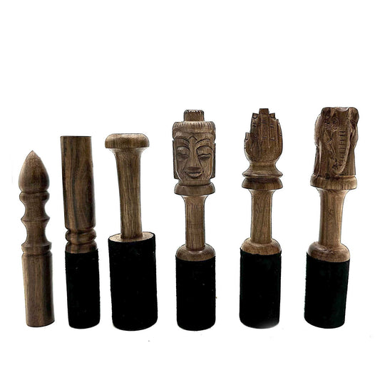 Klangschalen-Schlegel 12cm – Geformter Griff (ohne Leder)