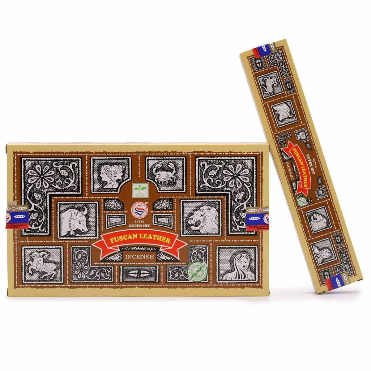 Satya Super Hit Räucherstäbchen – Tuscan Leather 15g