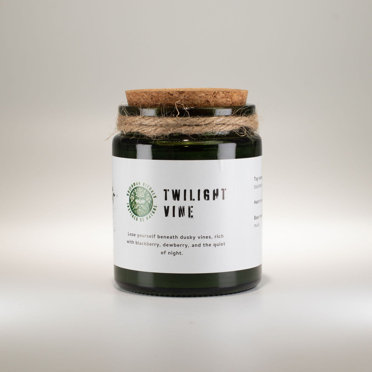 Greenman Holzdocht Sojakerze – Twilight Vine | Blüten & Beeren Duft