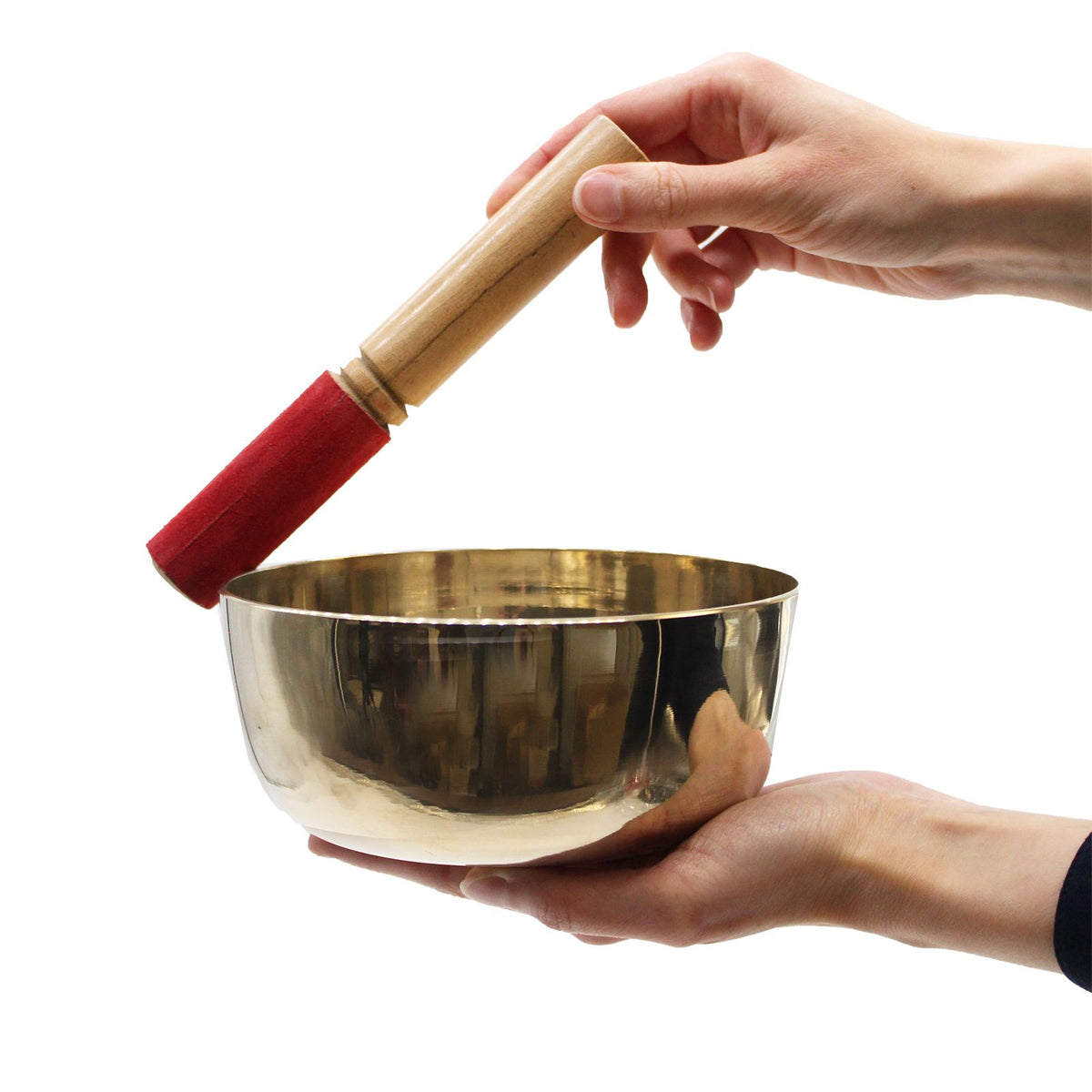 Große Tibetische Klangschale aus Messing – 17cm