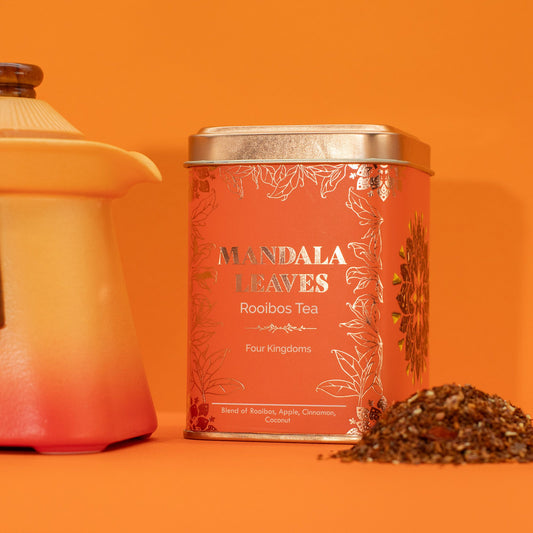 50g Rooibos Tee – Apfel, Zimt & Kokosnuss | Four Kingdoms (Dose)