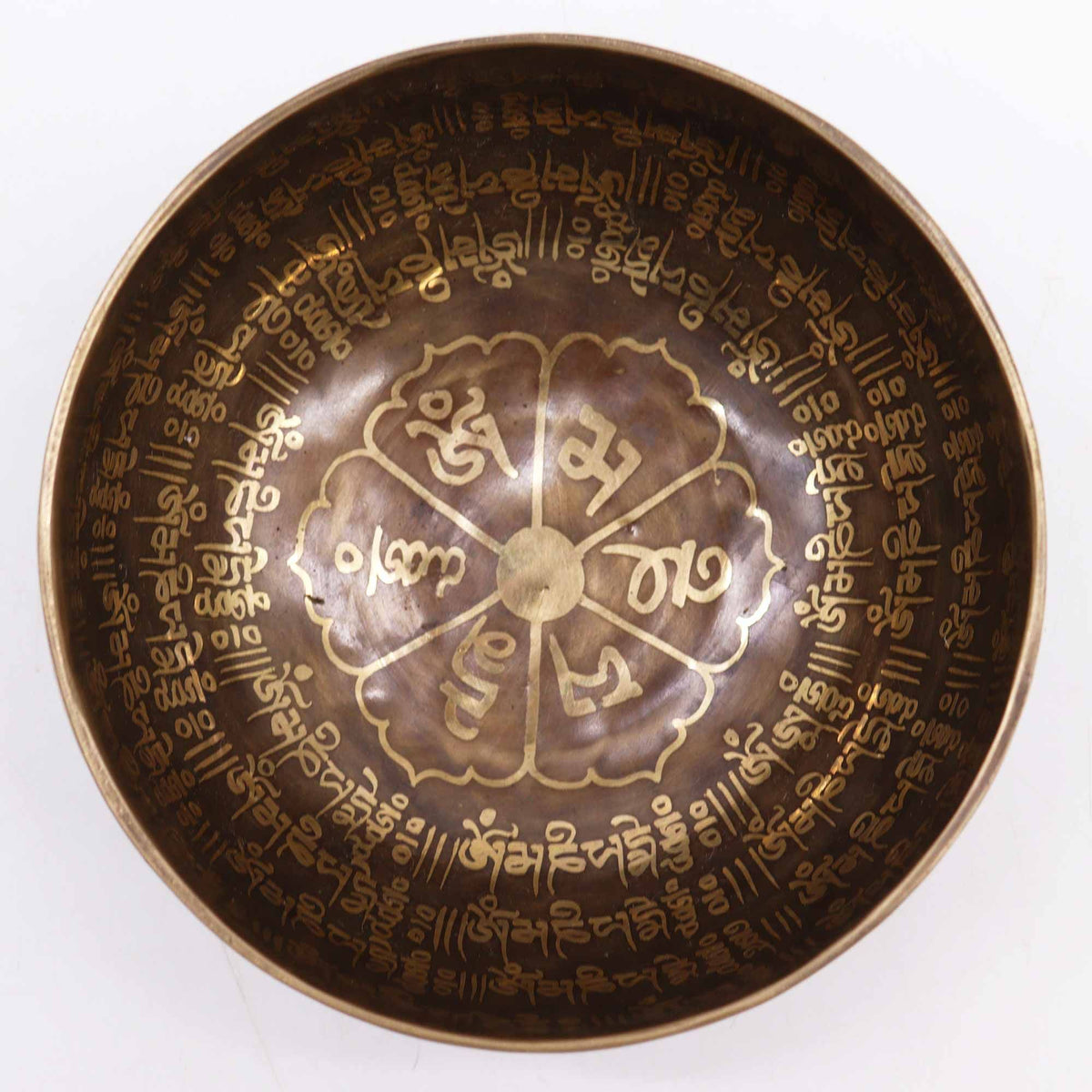 Tibetische Heilklangschale Graviert – Mantra 16cm (Nepal)