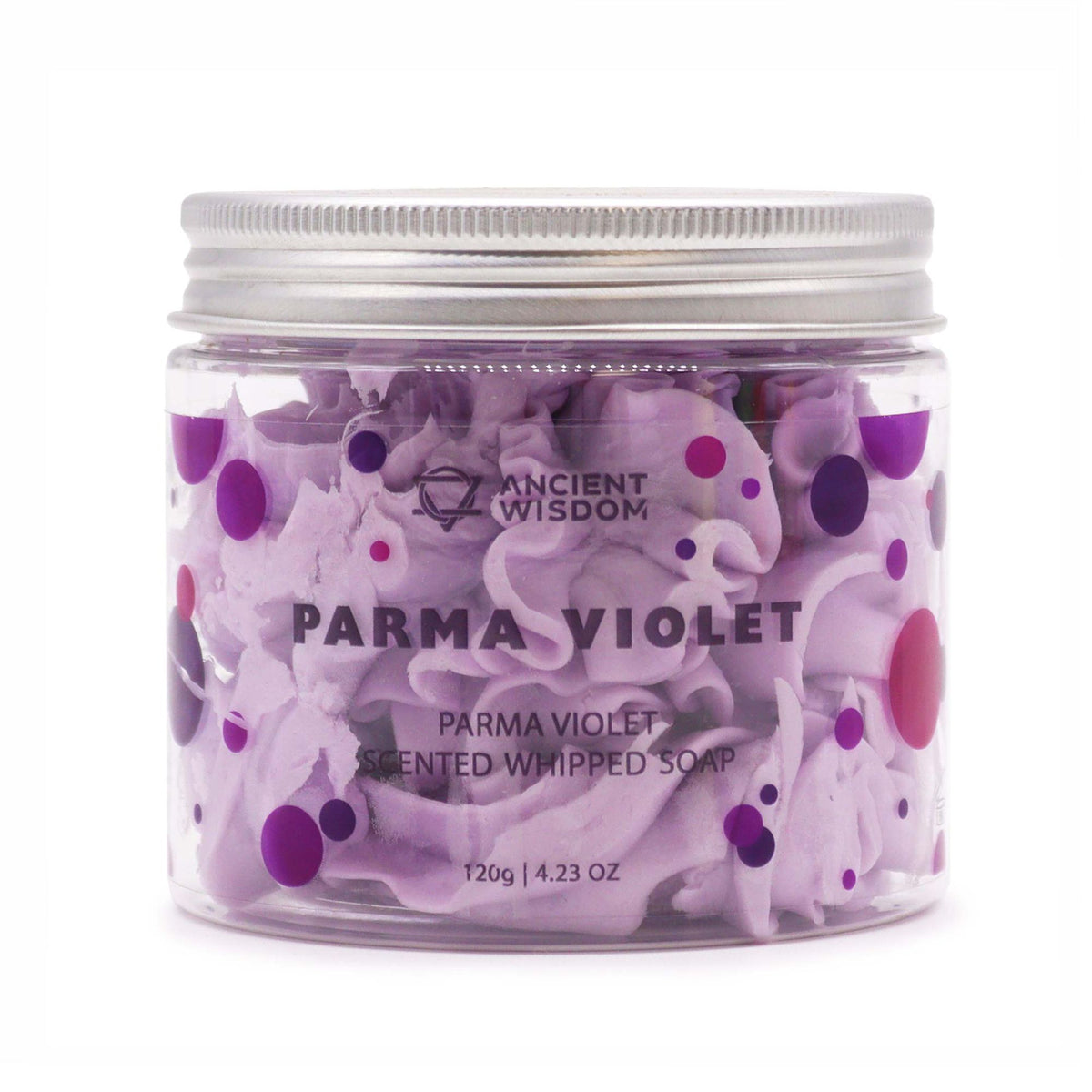 Parma Violet Schlagseife 120g – vegane Whipped Soap mit süßem Veilchen-Duft