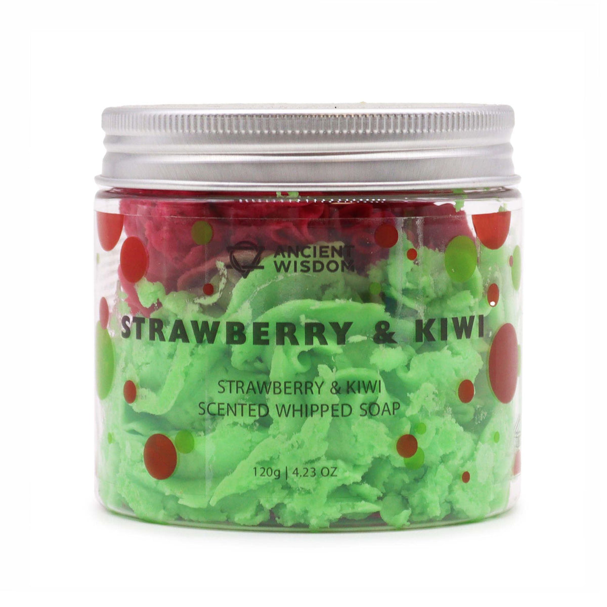Strawberry & Kiwi Schlagseife 120g – vegane Whipped Soap mit fruchtigem Duft