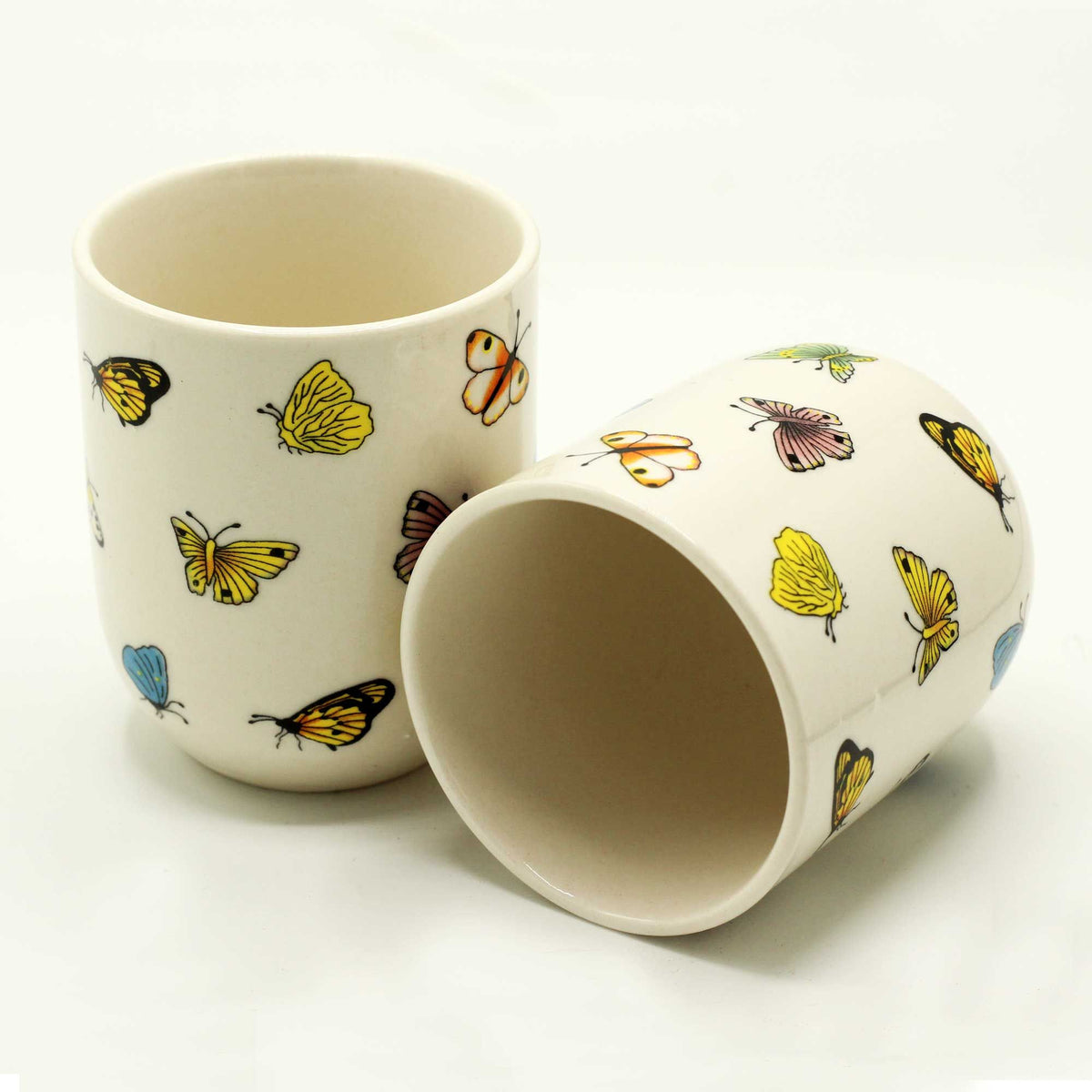 Kräutertee Tassen 6er-Set – Schmetterlinge
