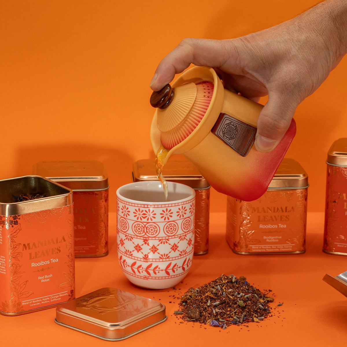 50g Rooibos Tee – Apfel, Zimt & Kokosnuss | Four Kingdoms (Dose)