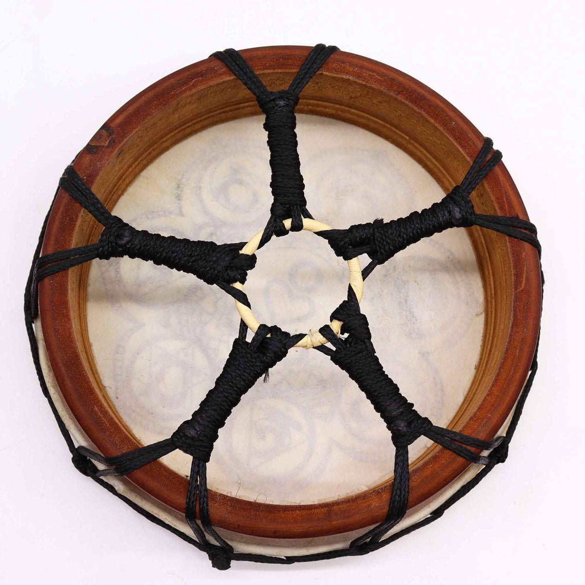 Schamanische Chakra Trommel mit Schlegel – 25cm