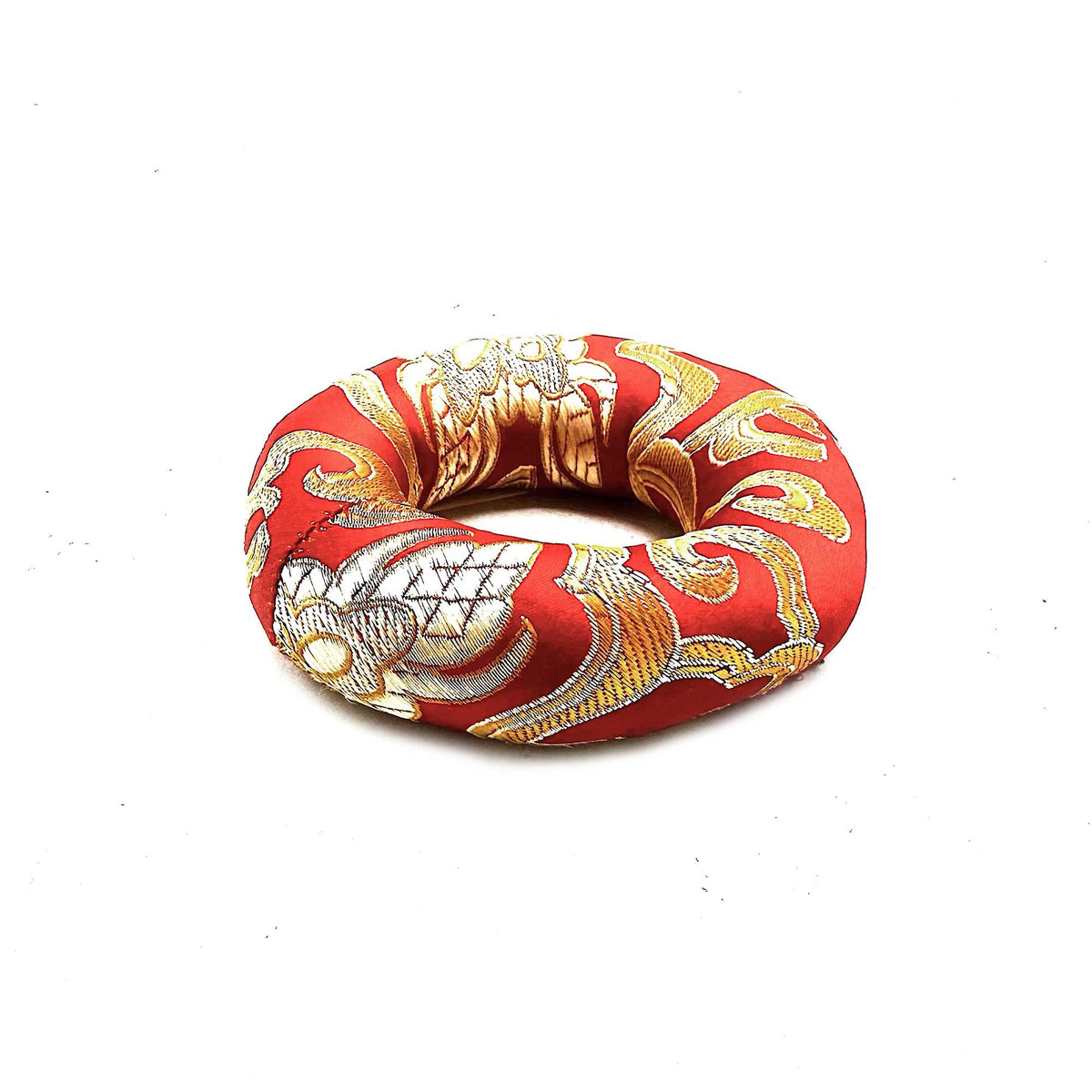 Klangschalen-Ring-Kissen 8cm – Rot (für 10-12cm Klangschalen)