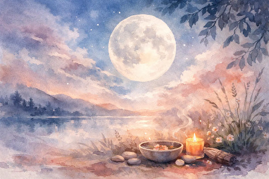 Ein sanftes Vollmond Ritual für Anfänger