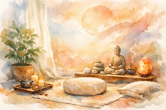 Meditationsecke zuhause einrichten leicht gemacht