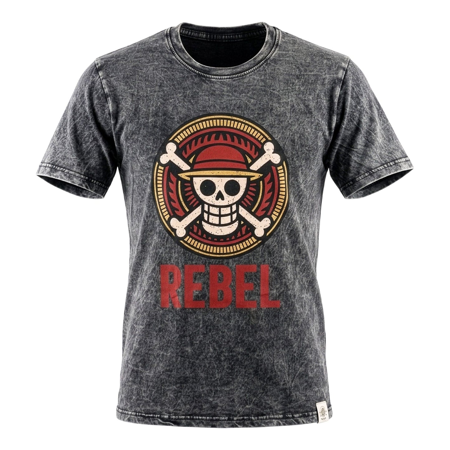 Nomad Sari Stonewashed T-Shirt – Rebel – Anthrazit – Größe M