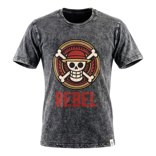 Nomad Sari Stonewashed T-Shirt – Rebel – Anthrazit – Größe M