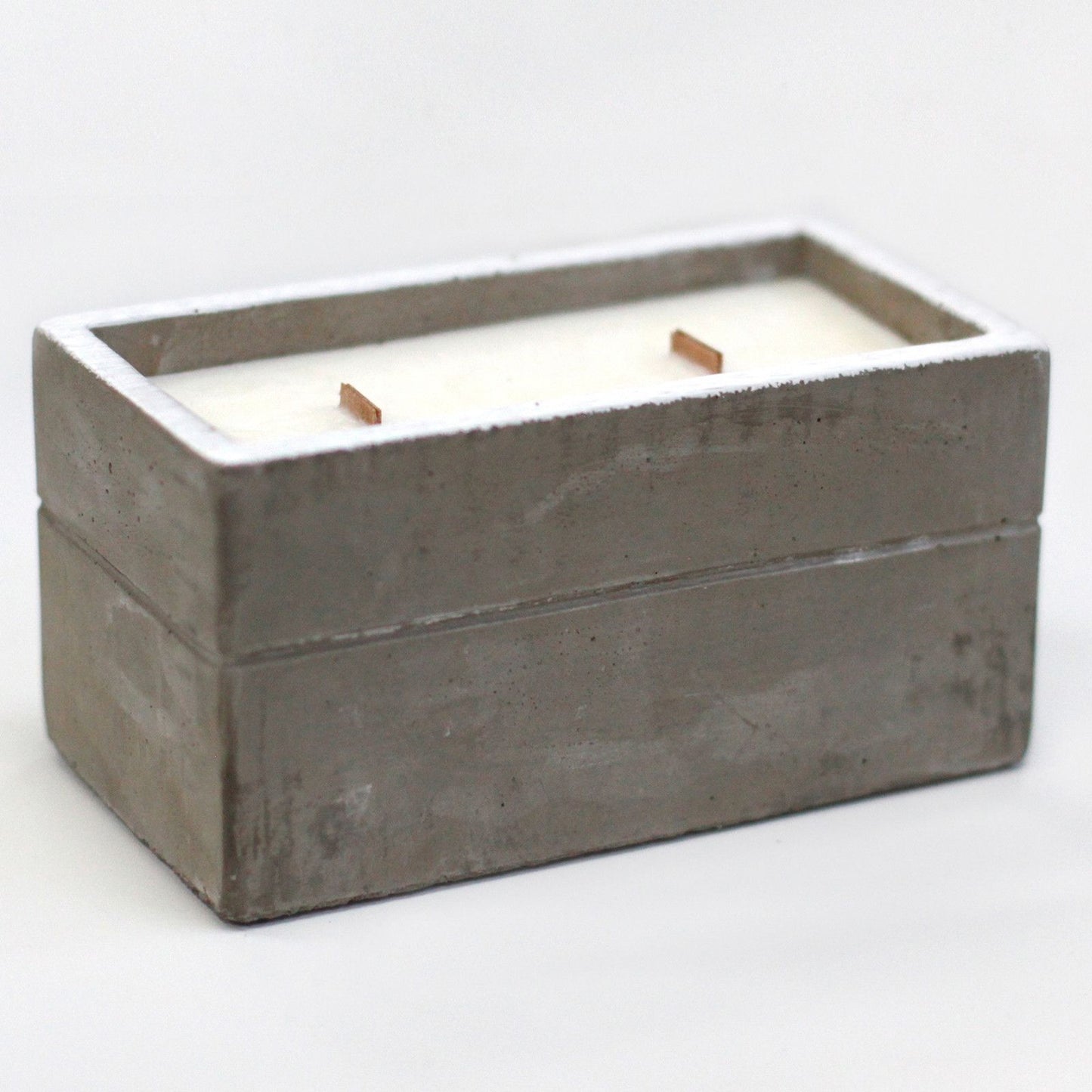 Large Concrete Soy Candle – Clove & Dark Sandal | Sojakerze im Betonbehälter