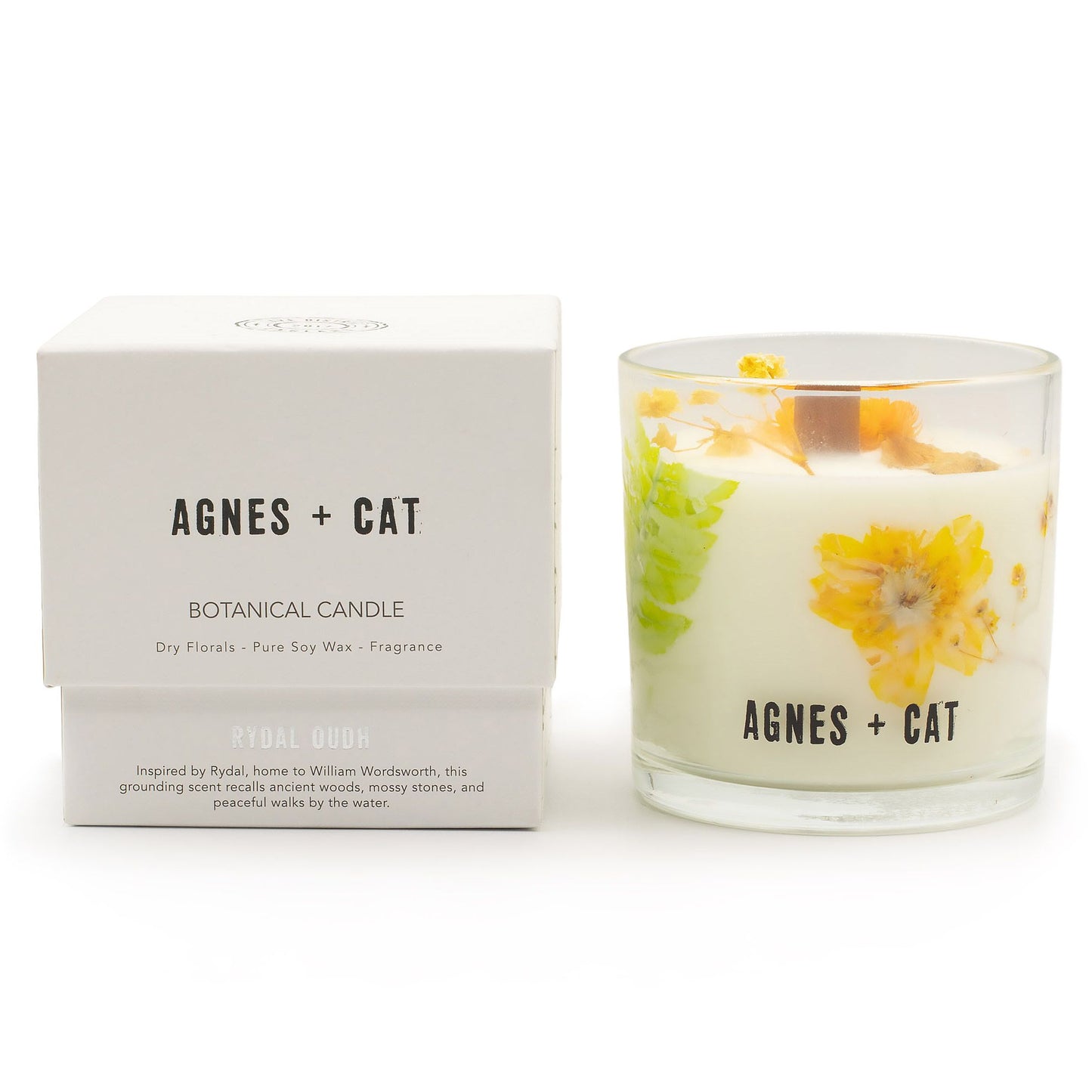 Agnes + Cat Botanische Sojakerze – Rydal Oudh | Patchouli & Sandelholz