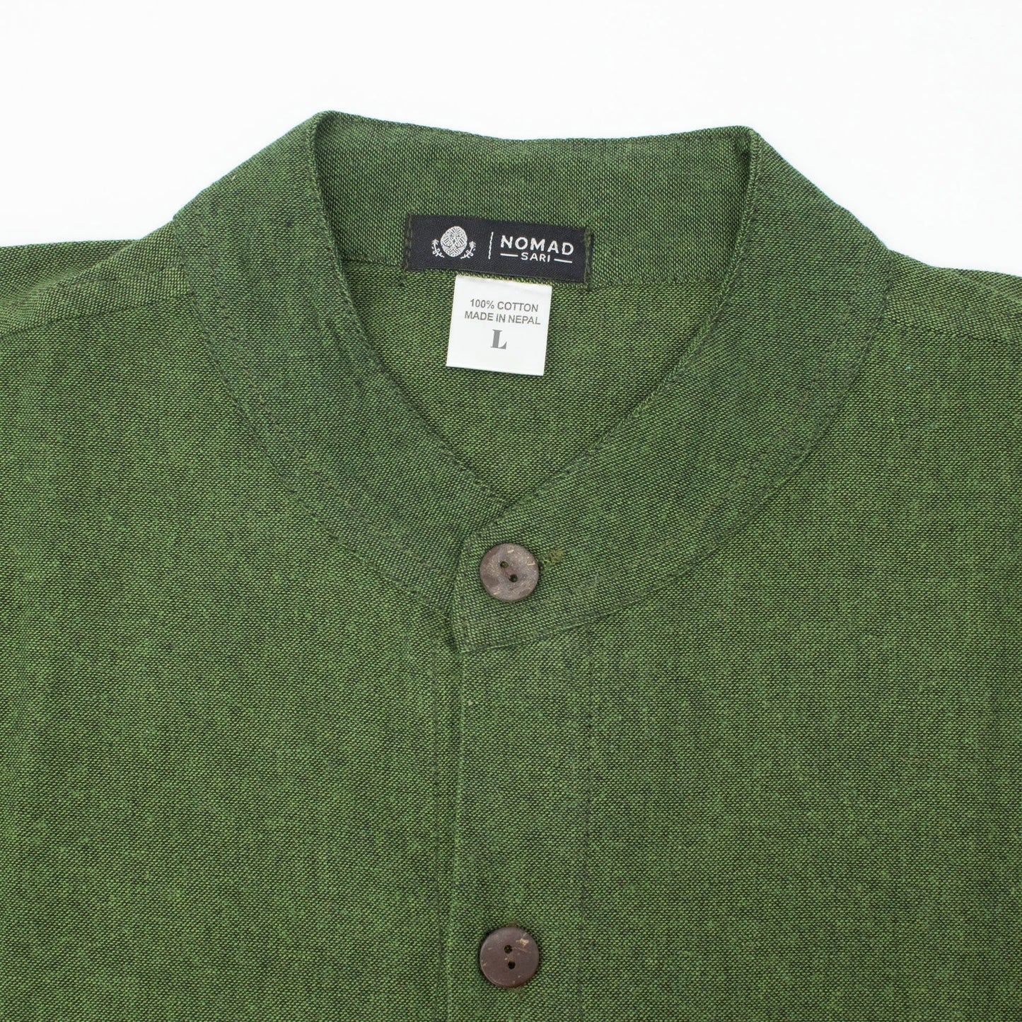Nomad Sari Kathmandu Shirt – Forest Green – Größe L