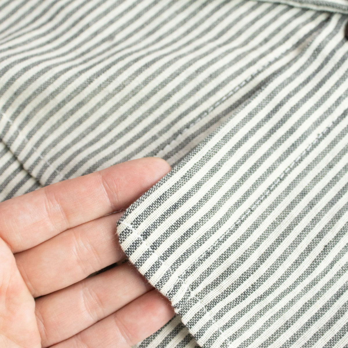 Nomad Sari Grandad Shirt – Grey Stone – Größe M