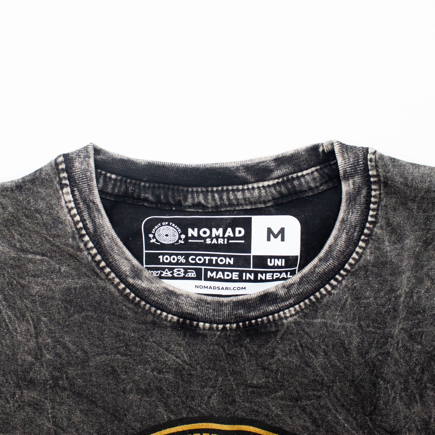 Nomad Sari Stonewashed T-Shirt – Rebel – Anthrazit – Größe M