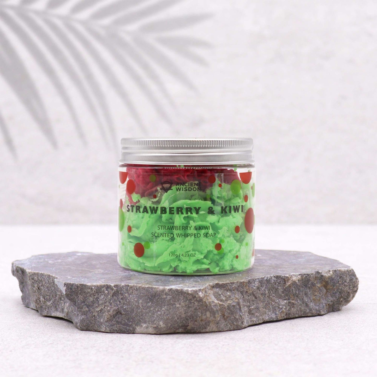 Strawberry & Kiwi Schlagseife 120g – vegane Whipped Soap mit fruchtigem Duft