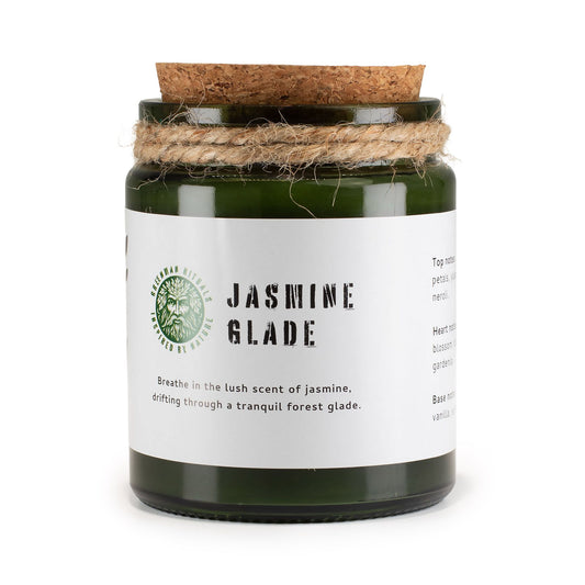 Greenman Holzdocht Sojakerze – Jasmine Glade | Blumiger Jasminduft