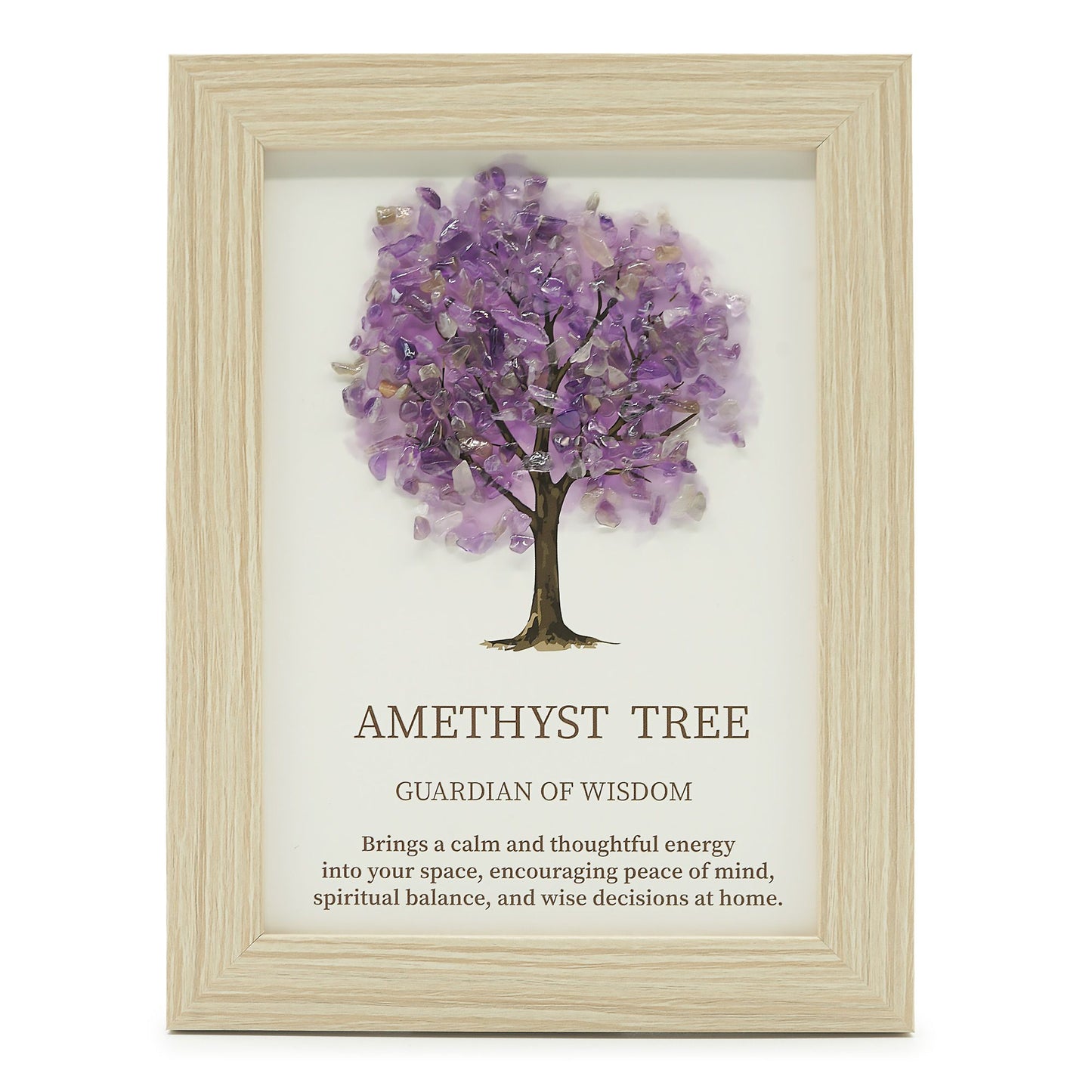 Edelsteinbild Lebensbaum – Amethyst | 20x14,7 cm