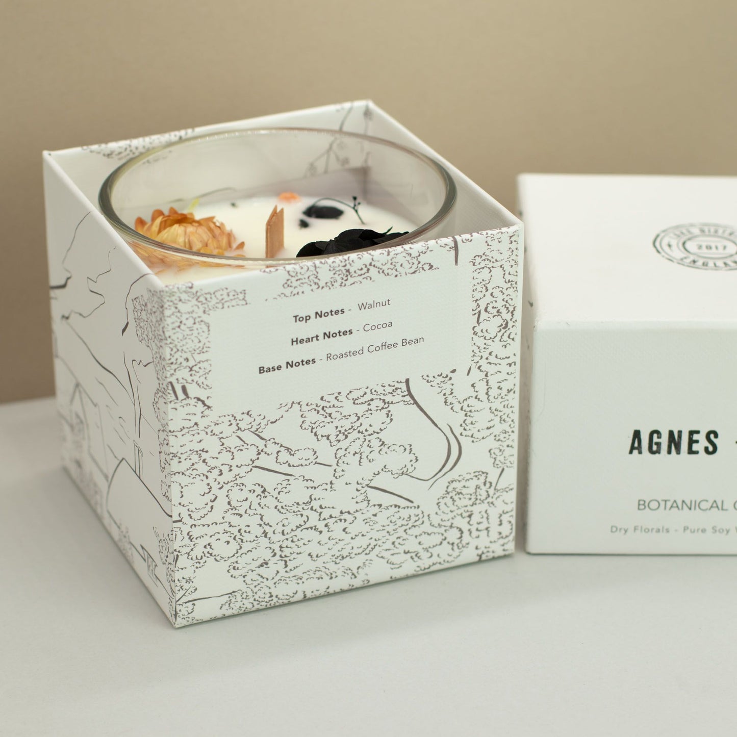 Agnes + Cat Botanische Sojakerze – Lakeland Mocha | Kaffee & Kakao Duft