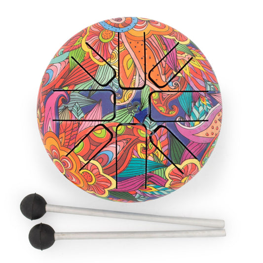 Kleine Zungentrommel Psychedelic – 13×9 cm