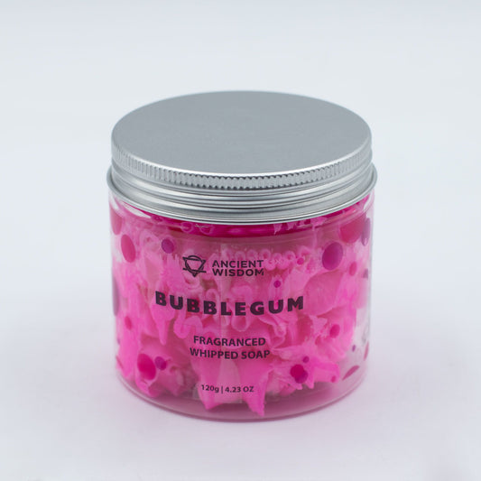 Bubblegum Schlagseife 120g – vegane Whipped Soap mit süßem Kaugummi-Duft