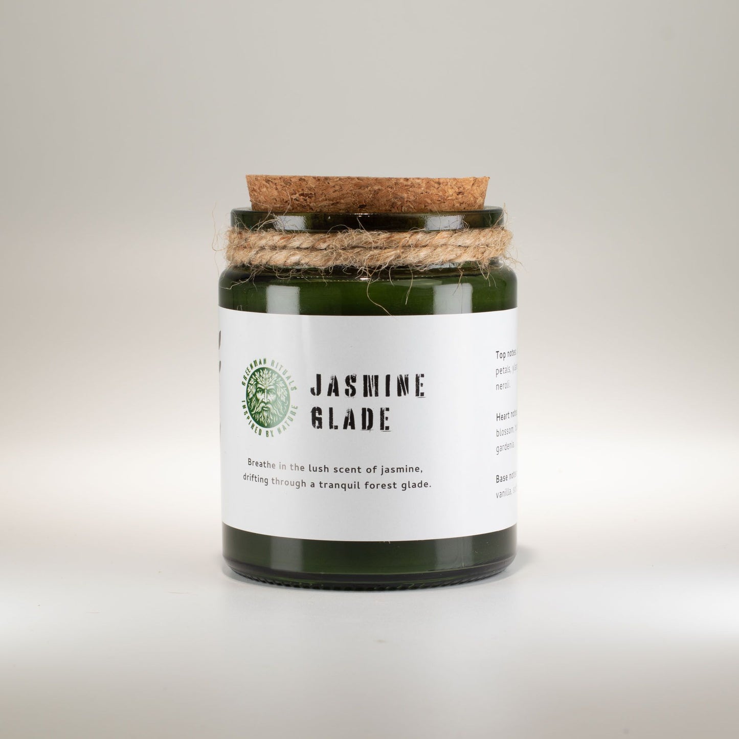 Greenman Holzdocht Sojakerze – Jasmine Glade | Blumiger Jasminduft