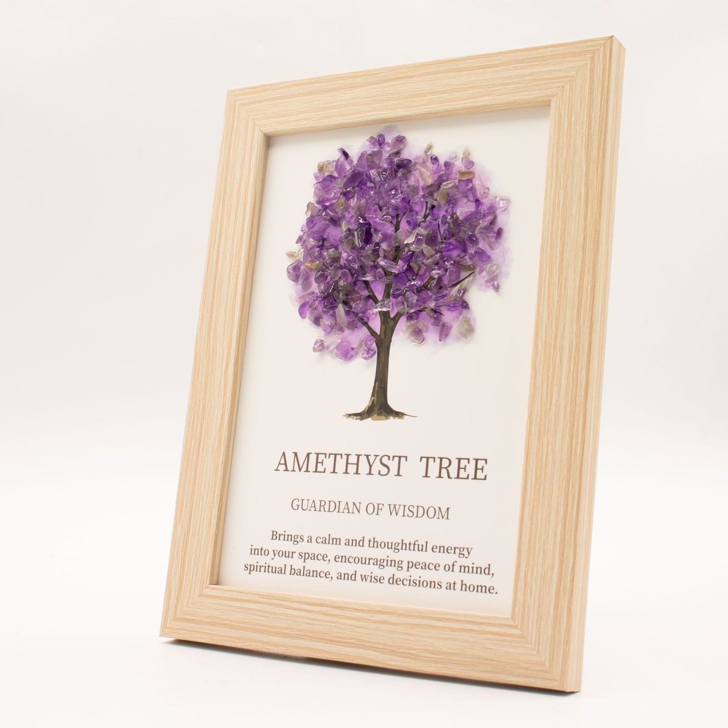 Edelsteinbild Lebensbaum – Amethyst | 20x14,7 cm