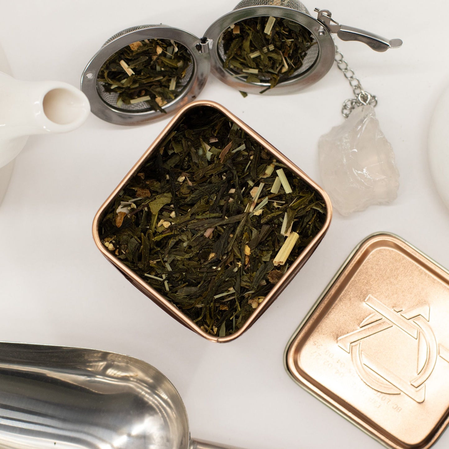 50g Bio Grüntee – Zitrone & Ingwer | Classic Green Tea (Dose)
