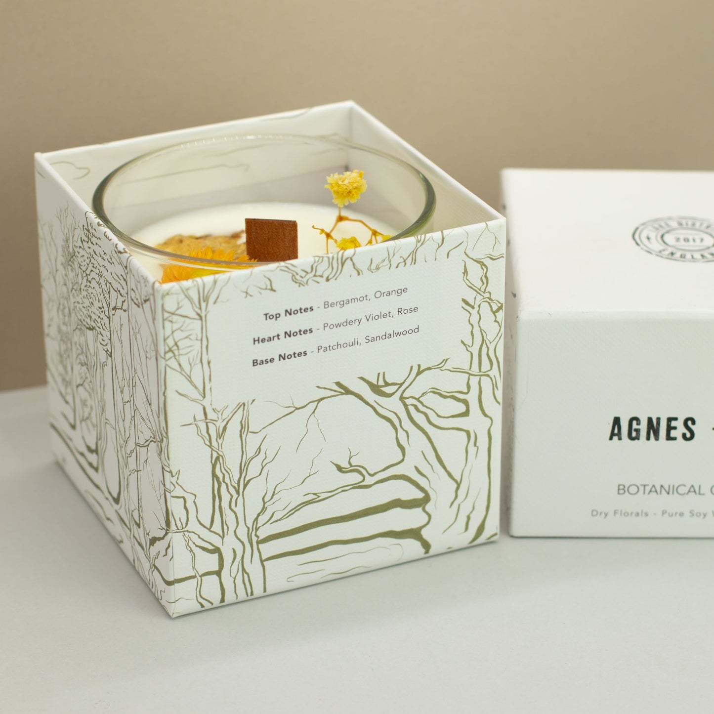 Agnes + Cat Botanische Sojakerze – Rydal Oudh | Patchouli & Sandelholz