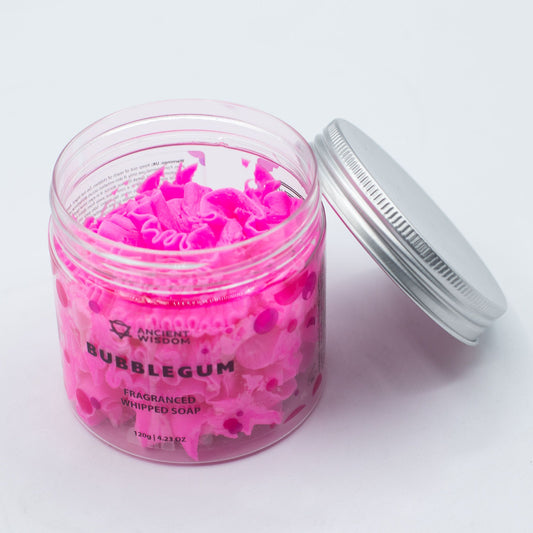 Bubblegum Schlagseife 120g – vegane Whipped Soap mit süßem Kaugummi-Duft