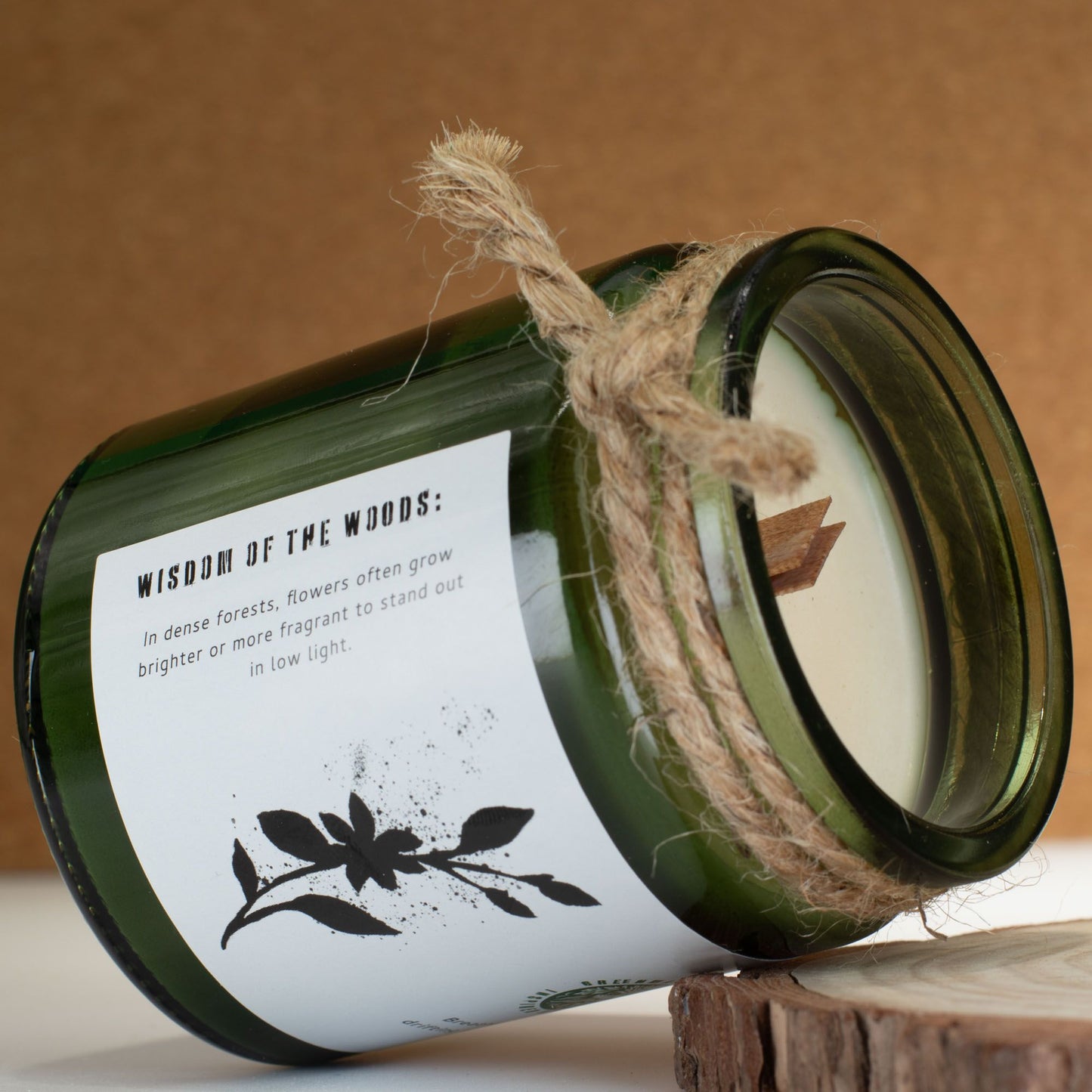 Greenman Holzdocht Sojakerze – Jasmine Glade | Blumiger Jasminduft